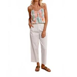 NEW MOLLY BRACKEN blanco high waist trousers in white